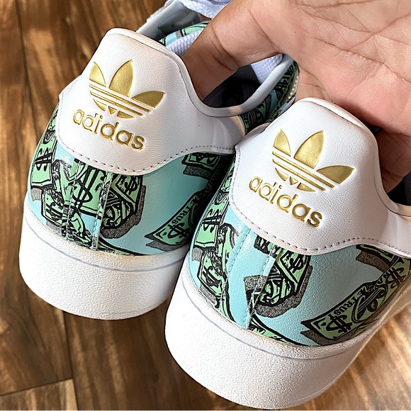 Adidas Originals x Jeremy Scott • Money Print Superstar Sneakers - Picture 11 of 16